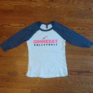 New volleyball shirt 3/4 length sleeves